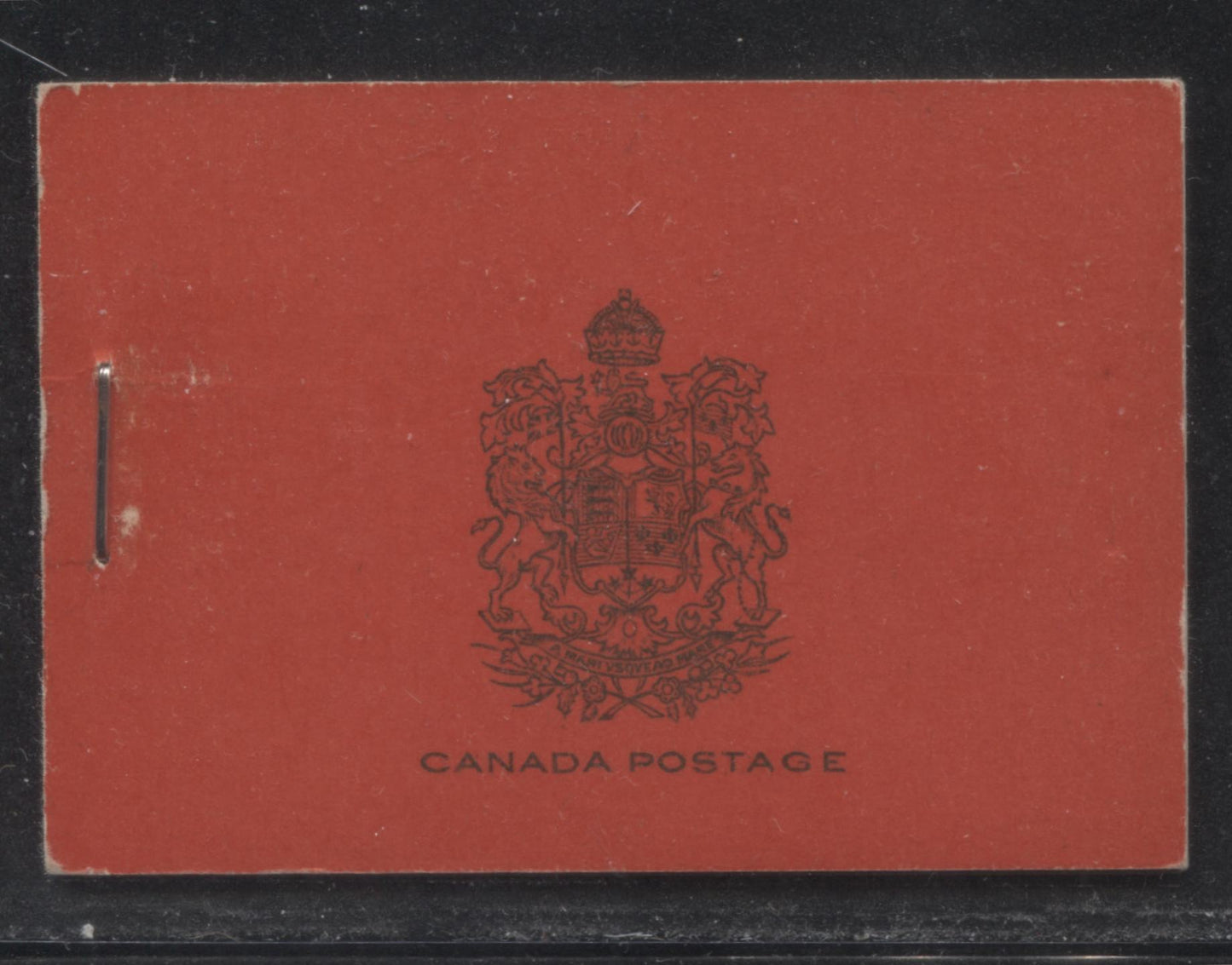 Canada #BK16a 1930-1933 Arch Issue, Complete 25¢ English Booklet, 12 mm Staple, Vertical Wove Paper, Typographed Covers Brixton Chrome 