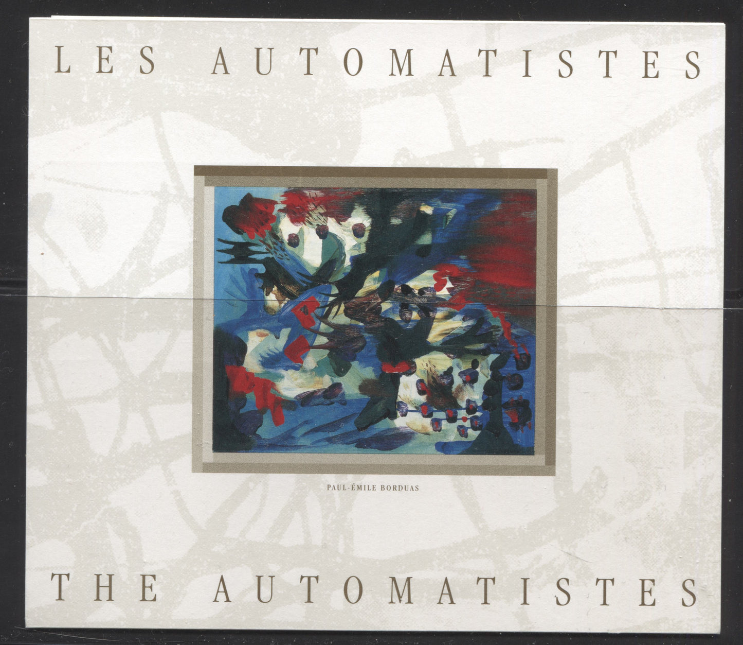 Canada #BK209a 1998 The Automatistes Issue, Complete $3.15 Booklet, Tullis Russell Coatings Paper, Dead Paper, 4 mm GT-4 Tagging Brixton Chrome 