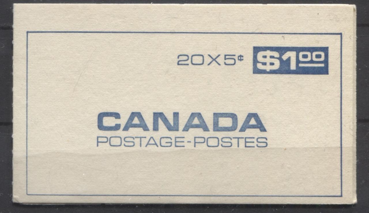 Canada #BK58g (SG#SB63) $1 Centennial Booklet Blue DFGr Cover DF-fl GW Pane VF-80 NH Brixton Chrome 