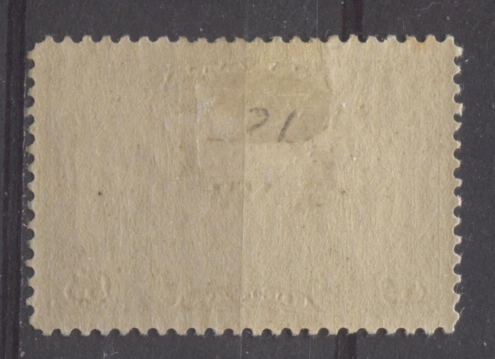 Canada #C1 (SG#274) 5c Olive Brown 1928 Scroll Issue Airmail Paper With No Mesh VF-80 OG HR Brixton Chrome 