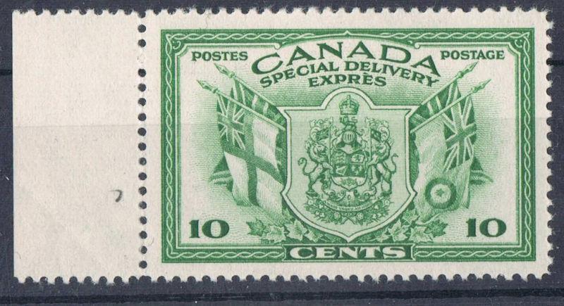 Canada #E10 (SG#S12) 10c Green 1942 War Issue Special Delivery Cream Gum VF-80 NH Brixton Chrome 