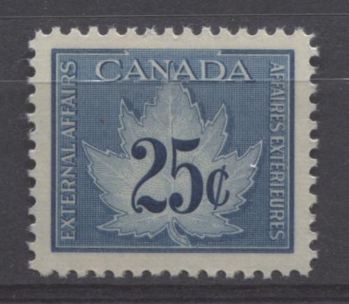 Canada #FCF1 25c Blue 1949 Consular Fee Stamp Yellowish Gum - VF-80 NH Brixton Chrome 