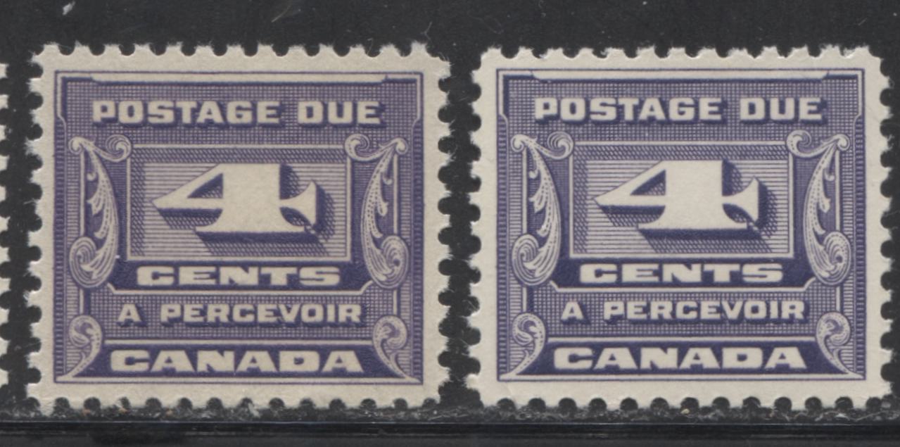 Canada #J11-J14 1933-1935 Third Postage Due Issue - Specialized Group of 6 VF NH Stamps Brixton Chrome 