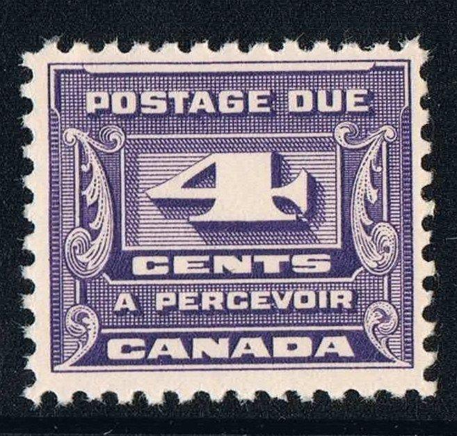 Canada #J13 (SG#D16) 4c Dark Violet 1933-1935 3rd Postage Due Issue - VF-75 NH Brixton Chrome 