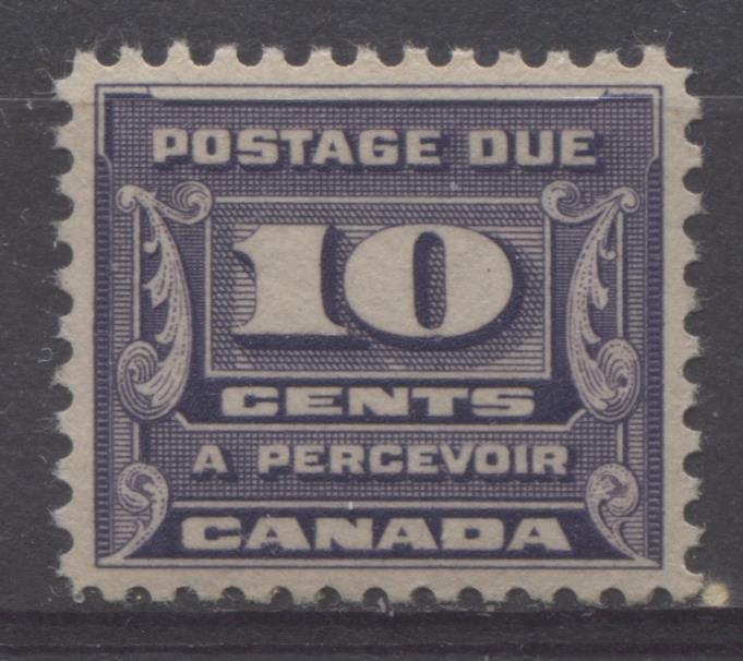 Canada #J14 (SG#D17) 10c Deep Bluish Lilac 1933-34 Third Postage Due Deep Cream Gum SUP-98 OG Brixton Chrome 
