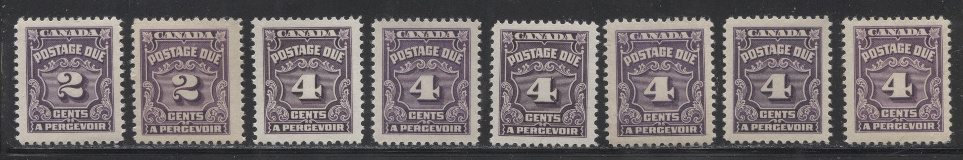 Canada #J15-J20 1935-1965 Fourth Postage Due Issue - Specialized Lot of 24 Mostly VF NH Stamps Brixton Chrome 