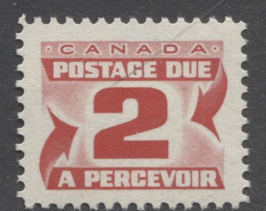 Canada #J29 (SG#D33) 2c Light Carmine Red 1973 Centennial Postage Due DF Paper VF-84 NH Brixton Chrome 