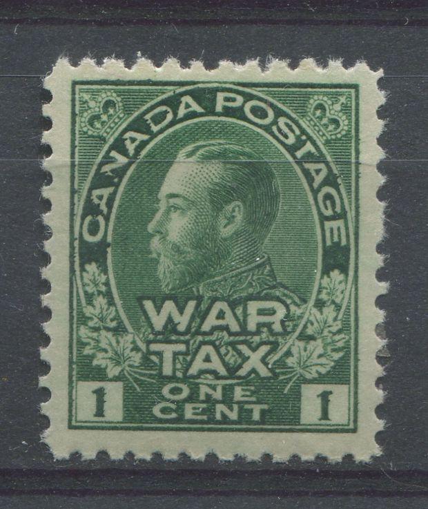 Canada #MR1 (SG#228) Myrtle Green 1911-27 Admiral War Tax Stamp VF-80 OG Brixton Chrome 