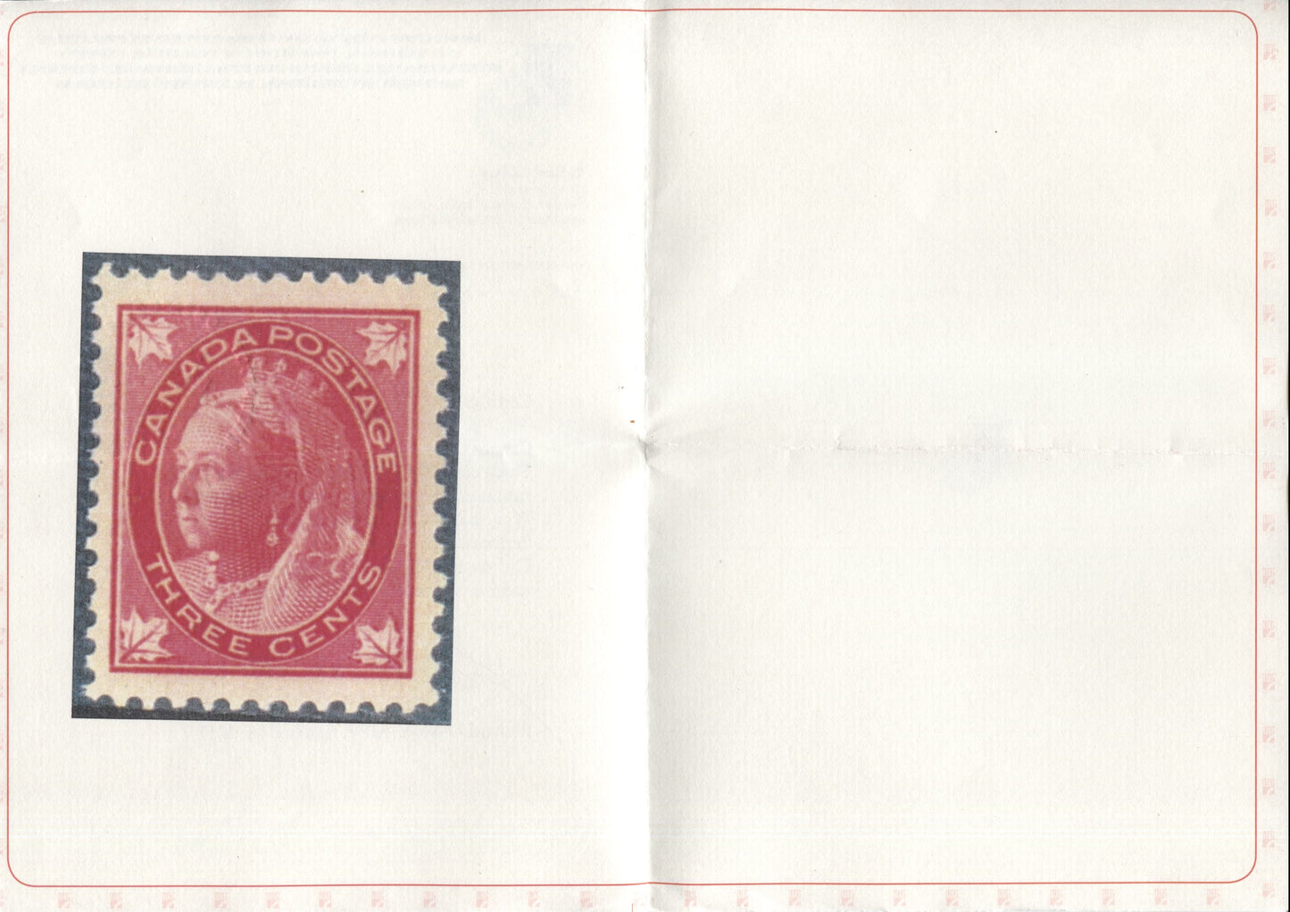 Lot 98 Canada #69 3c Carmine Queen Victoria, 1897-1898 Maple Leaf Issue, A VFNH Single On Scarce Horizontal Wove Paper With Gratton Certificate