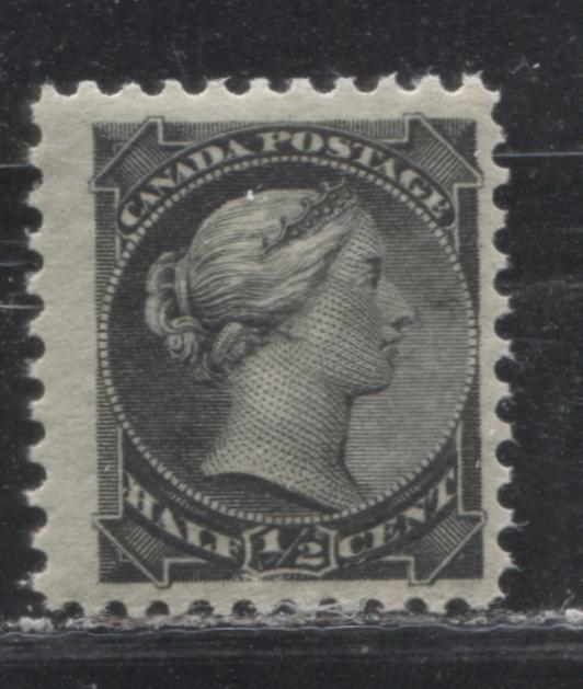 Lot 133 Canada #34i 1/2c Gray Black Queen Victoria, 1882-1897 Small Queen Issue, A Fine OG Single On Horizontal Wove Paper From The Montreal Printing, Perf 12.1