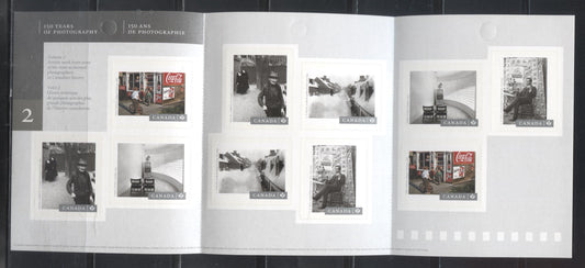 Lot 123 Canada #2758-2762 2014 Canadian Photography Issue, A VFNH Complete Booklet Pane of 10 on LF TRC Paper