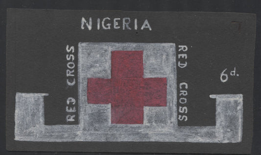 Lot #147 Nigeria SG#136 1963 Red Cross Issue - An Essay for the Unapproved Design