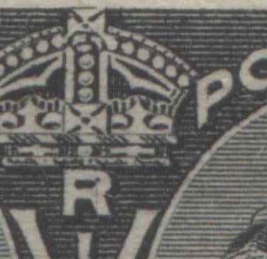 Lot 157 Canada # 50 1/2c Jet Black on White Paper Queen Victoria, 1897 Diamond Jubilee Issue, A VFOG Example, Showing Dot and Vertical Scratch in "R"