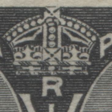 Lot 158 Canada # 50 1/2c Jet Black on White Paper Queen Victoria, 1897 Diamond Jubilee Issue, A VFOG Example, Showing Vertical Scratch Through "R" and Into the Crown, And Between "Half Cent"