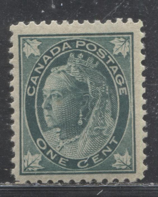 Lot 170 Canada #67 1c Deep Green Queen Victoria, 1897-1898 Maple Leaf Issue, A Fine LH Example, Vertical Wove