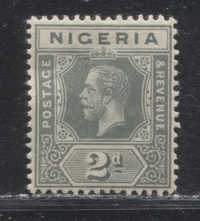 Lot 175 Nigeria SG# 3 2d Greenish Grey King George V, 1914-1921 Multiple Crown CA Imperium Keyplate Issue, A VFNH Example
