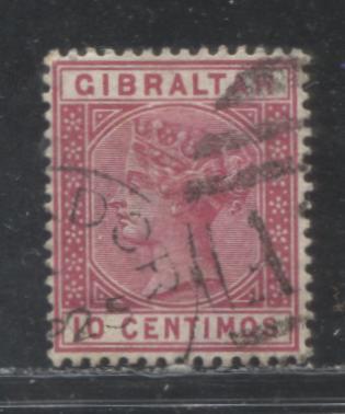Lot 197 Morocco Agencies - Gibraltar Used in Mogador #Z84 10c Carmine Queen Victoria, 1889-1896 Spanish Currency Keyplate Issue, A VF Used Example, Crown CA Watermark, With Mogador Duplex Cancel