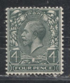 Lot 209 Great Britain SG#424 4d Grey Green King George V, 1924-1934 Block Cypher Issue, A Fine NH Example