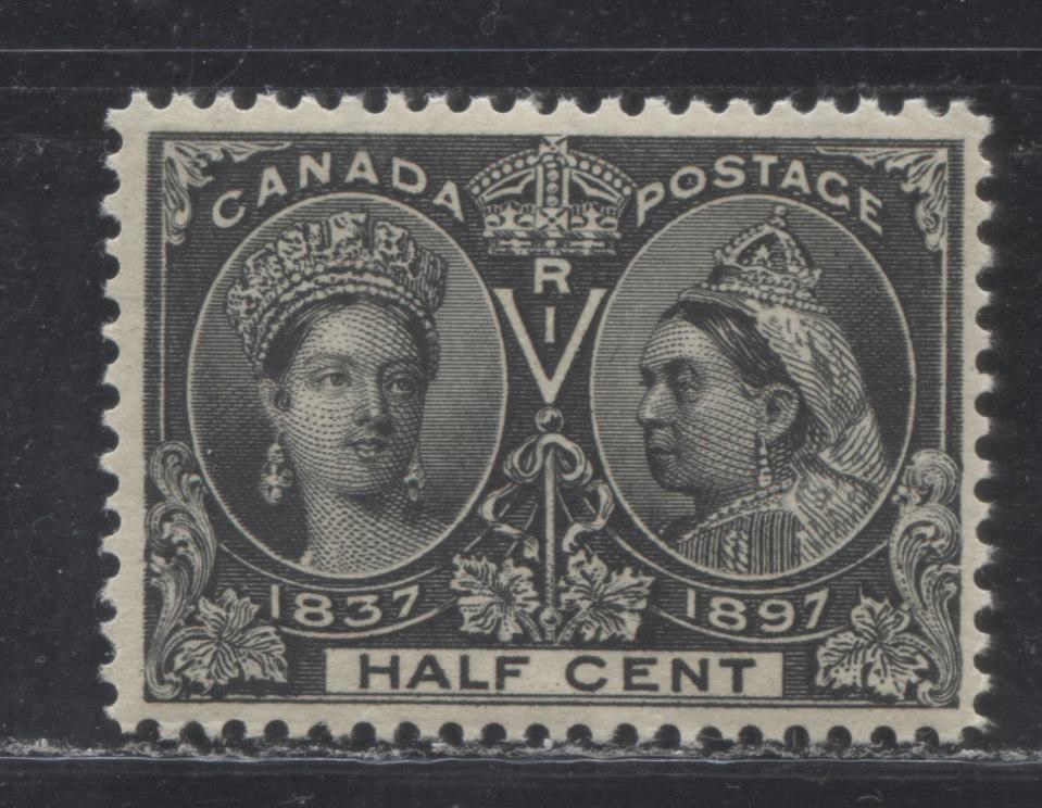 Lot 218 Canada # 50 1/2c Black Queen Victoria, 1897 Diamond Jubilee Issue, A Fine NH Example