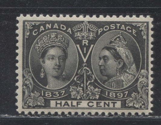 Lot 218 Canada # 50 1/2c Black Queen Victoria, 1897 Diamond Jubilee Issue, A Fine NH Example