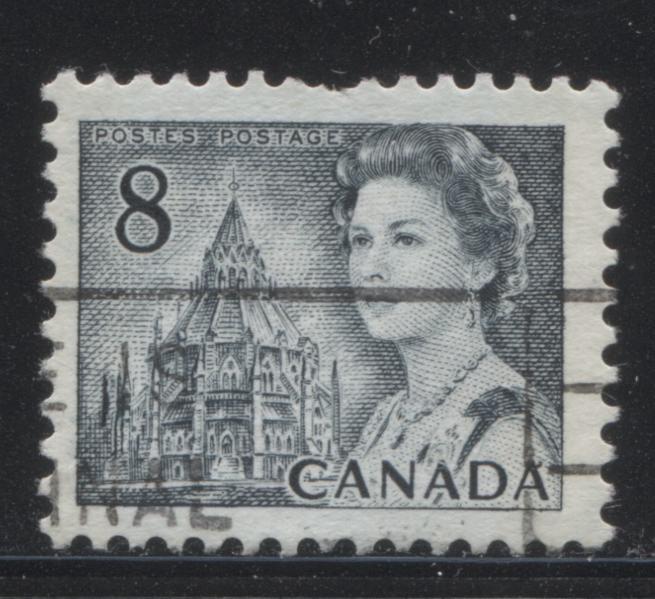 Lot 223 Canada #544pix 8c Slate Queen Elizabeth II, 1967-1973 Centennial Issue, A Very Good Used W2B Tagged Single On LF Paper, Extra Spire Variety