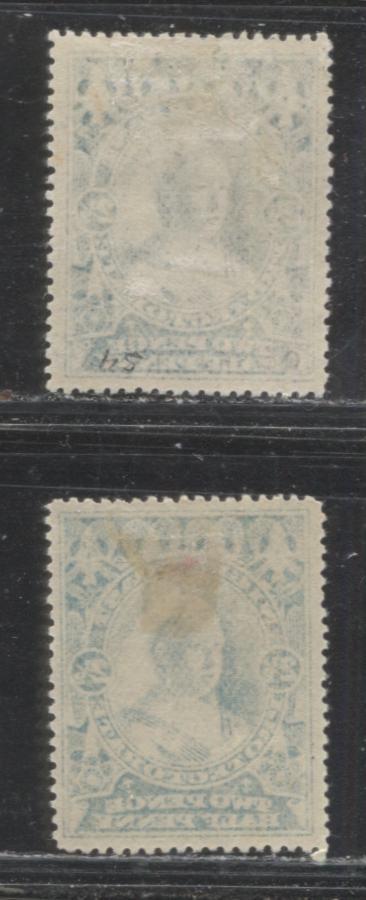 Lot 235 Niger Coast Protectorate #54-54a 2.5d Blue & Pale Blue Queen Victoria, 1894 Unwatermarked Waterlow Issue, Two VF OG Examples, Perf. 14.5-15