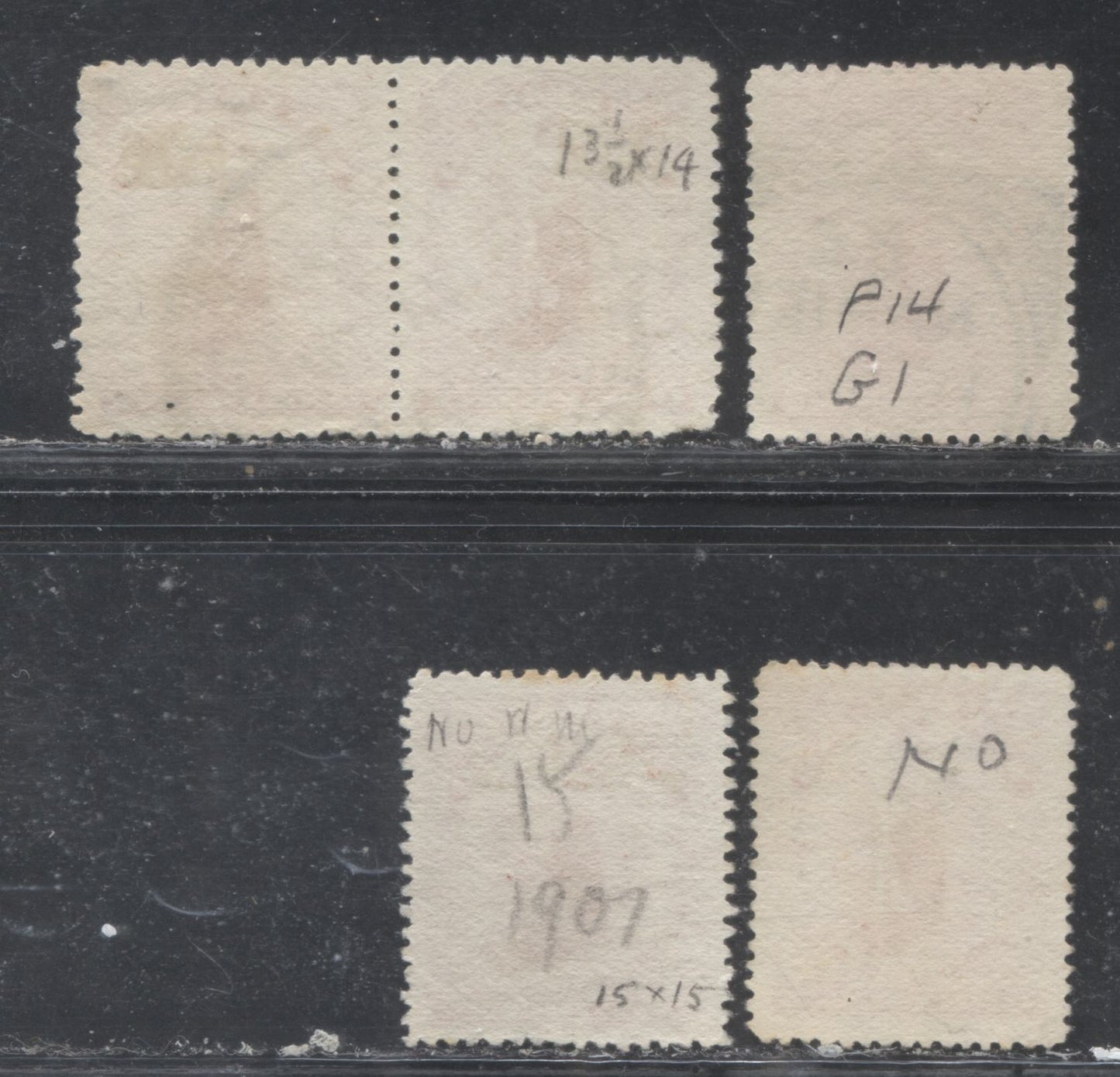 Lot 268 New Zealand SG#277 1d Carmine Lake Commerce, 1901 Waterlow Universal Penny Postage Issue, 5 VF Used Examples, Unwatermarked, Medium Wove, Perf. 12 to 16
