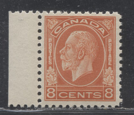 Lot 295 Canada #200 8c Red Orange King George V, 1932 Medallion Issue, A VFOG Single With Deep Cream Gum