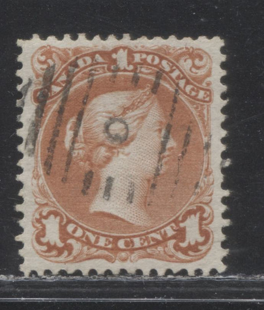 Lot 6 Canada #22 1c Venetian Red (Brown Red) Queen Victoria, 1868-1897 Large Queen Issue, A Very Fine Used Single On Soft White Horizontal Wove, Duckworth Paper #9