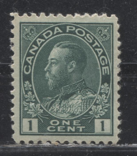 Lot 66 Canada #104c 1c Deep Myrtle Green (Deep Blue Green) King George V, 1911-1928 Admiral Issue, A VFOG Single With A Retouched Frameline