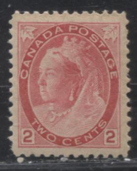 Lot 87 Canada #77a 2c Carmine Red Queen Victoria, 1898-1902 Numeral Issue, A VFOG Example, Vertical Wove, Die 2