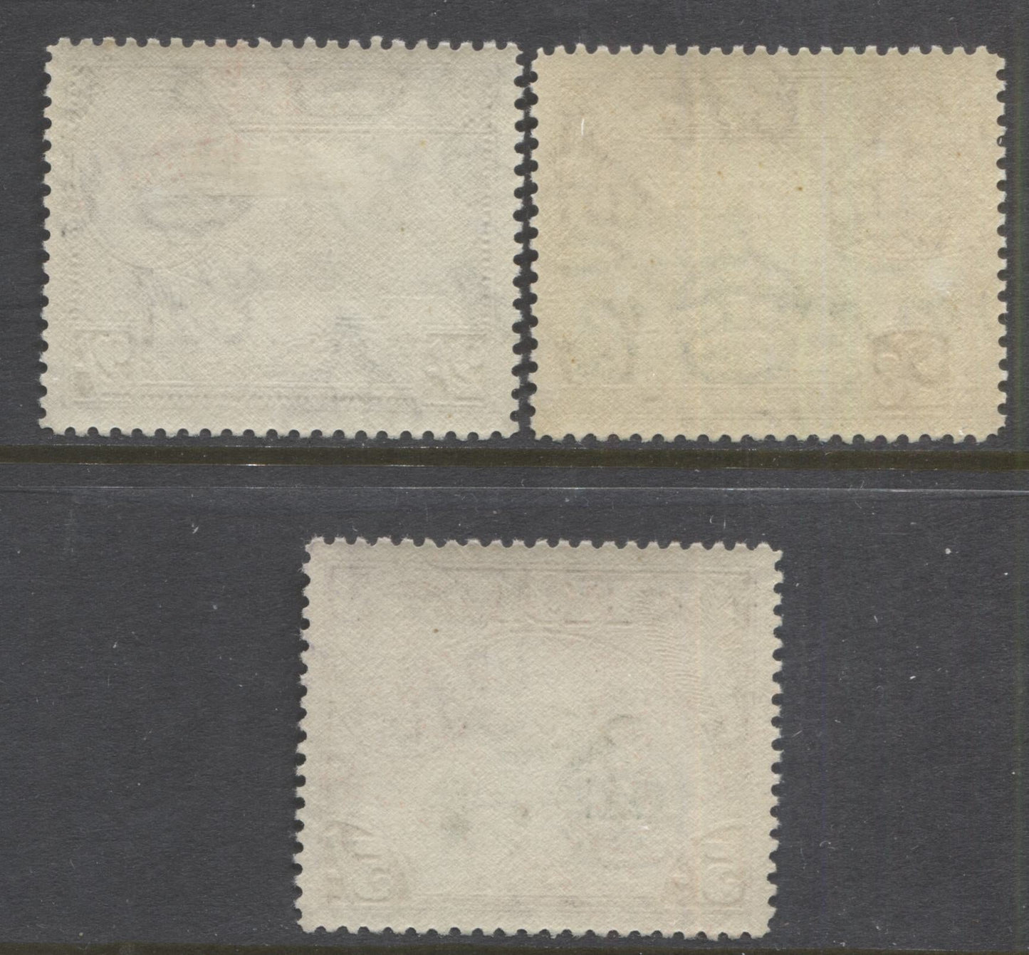 Lot 90 Fiji SG#264-266 1938-1952 Pictorial Definitive Issue, a VFNH Partial Set From 2/- to 5/-, Wartime Printings, SG. Cat 16.25 GBP = $27.95