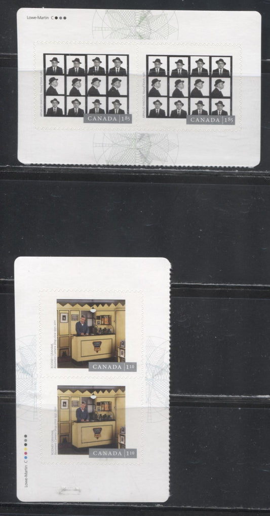 Lot 94 Canada #2633-2634 2013 Canadian Photography Issue, VFNH Booklet Panes  of 2 on LF TRC Paper