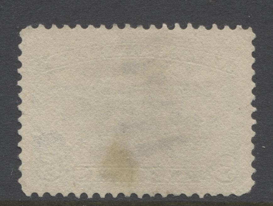 Newfoundland #54 (SG#53) 5c Dark Blue Seal 1887 Cents Issue Soft Vertical Wove Paper F-70 Used Brixton Chrome 