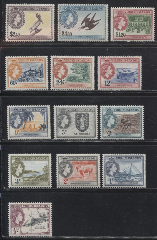 British Virgin Islands SG#149-161 1956-1962 Pictorial Definitive Issue, A VFNH Complete Set